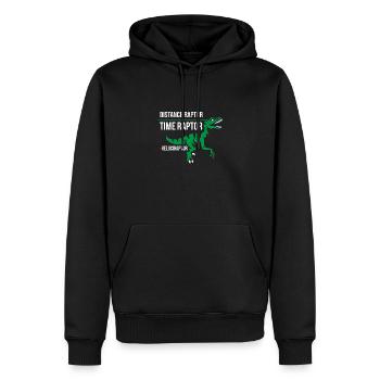 la physique - Sweat à capuche Premium bio Homme - noir - Devant - Nico (187cm)