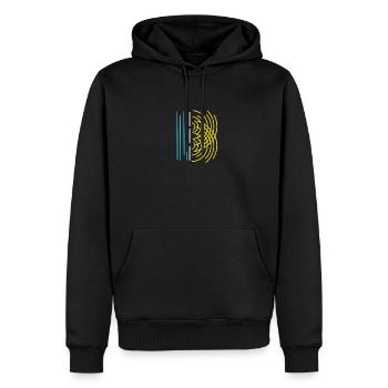 Physique étude science physicien cadeau enseignement - Sweat à capuche Premium bio Homme - noir - Devant - Nico (187cm)