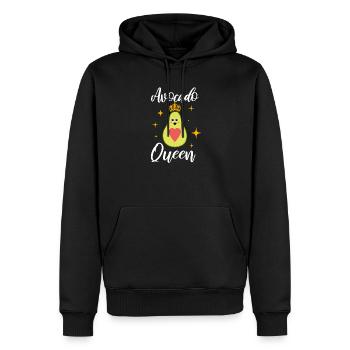 Avocado - Männer Premium Bio Hoodie - Schwarz - Vorne - Nico (187cm)