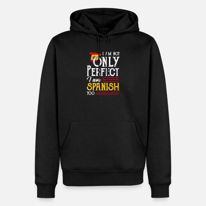 Spanien - Männer Premium Bio Hoodie - Schwarz