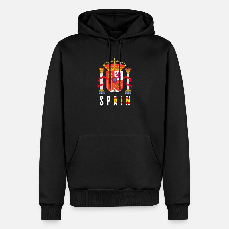 Spanien - Männer Premium Bio Hoodie - Schwarz