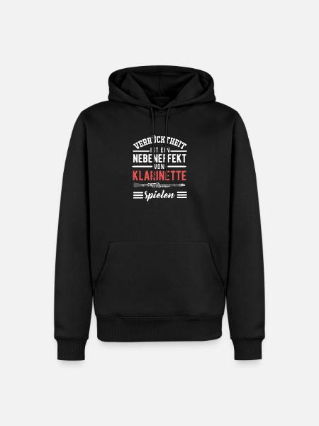 Klarinette - Männer Premium Bio Hoodie - Schwarz