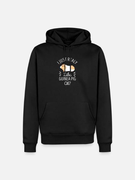 Cochon d'Inde - Sweat à capuche Premium bio Homme - noir