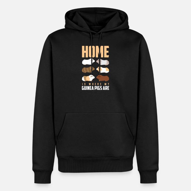 Cochon d'Inde - Sweat à capuche Premium bio Homme - noir