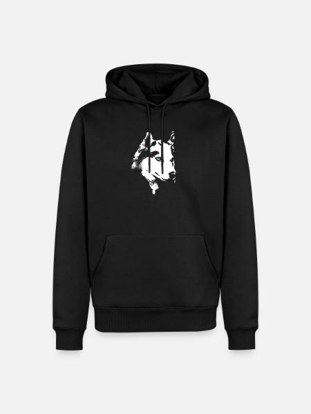 Husky - Men’s Premium Organic Hoodie - black
