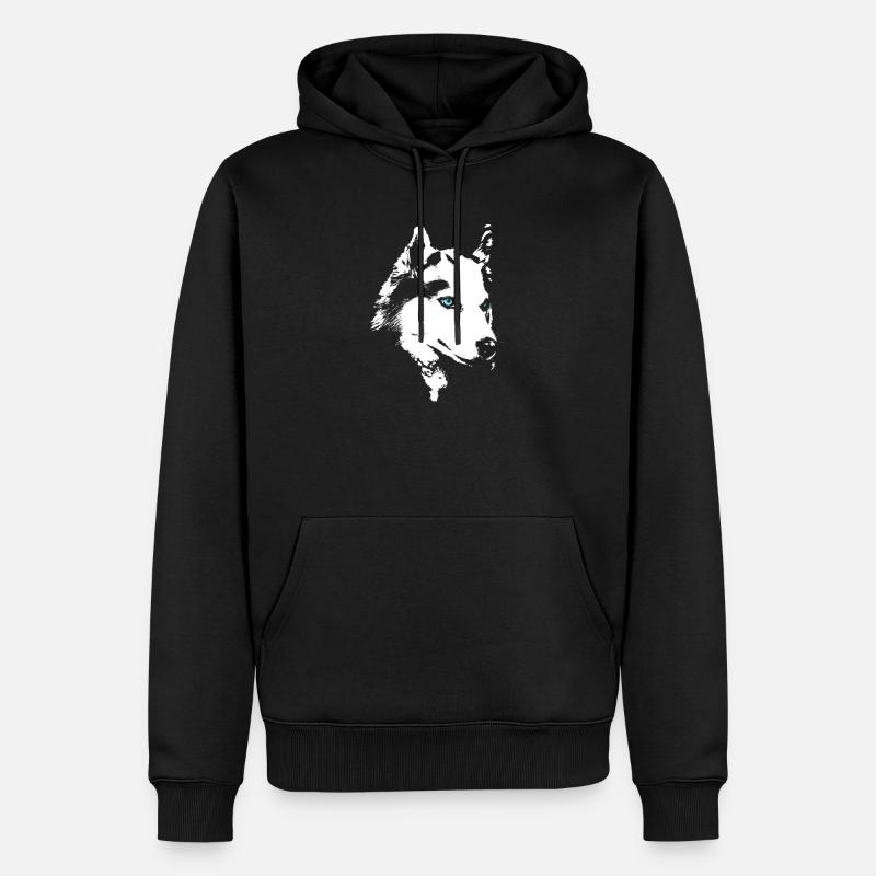 Rauque - Sweat à capuche Premium bio Homme - noir