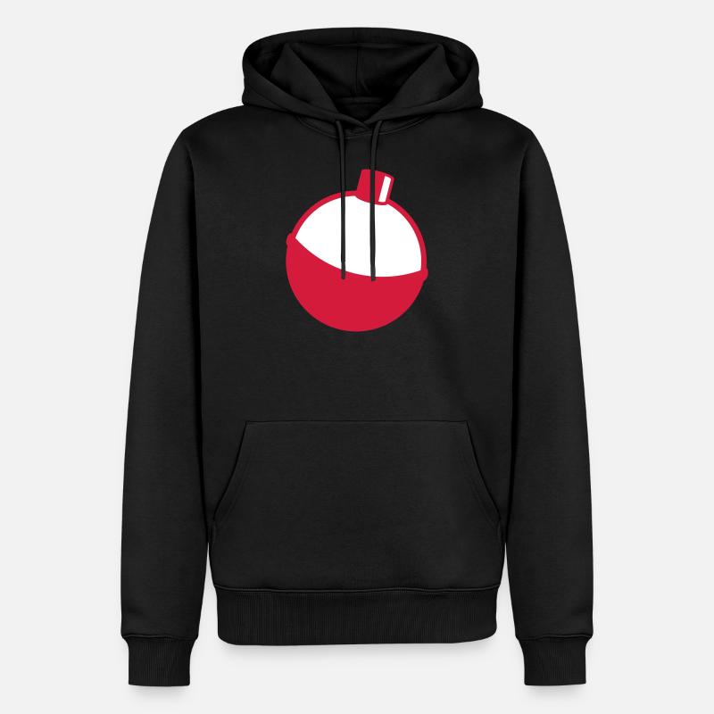 pêche - Sweat à capuche Premium bio Homme - noir