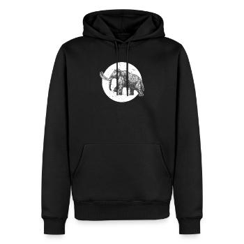 Mammut - Männer Premium Bio Hoodie - Schwarz - Vorne - Nico (187cm)