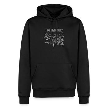 How Planes Fly Piloten - Männer Premium Bio Hoodie - Schwarz - Vorne - Nico (187cm)