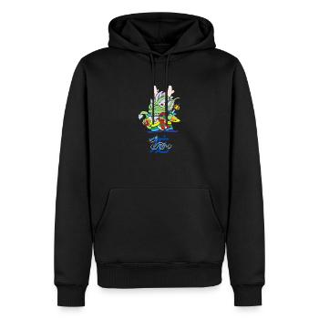 Chinesisches Sternzeichen: Drache - Männer Premium Bio Hoodie - Schwarz - Vorne - Nico (187cm)