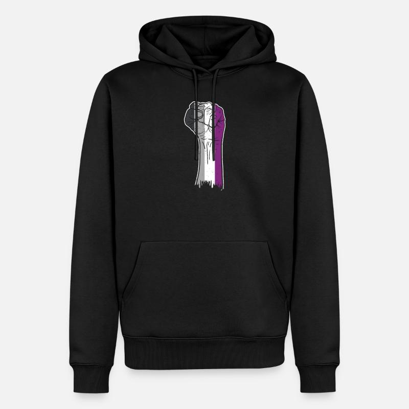 Asexuelle Faust Ace Pride - Männer Premium Bio Hoodie - Schwarz