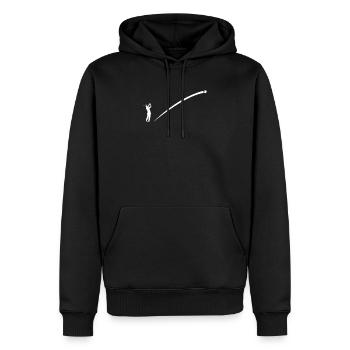 golf - Men’s Premium Organic Hoodie - black - Front - Nico (187cm)