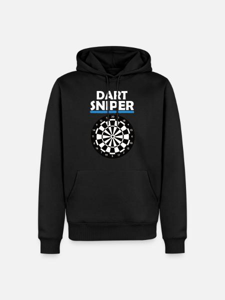 Fléchettes sniper - Sweat à capuche Premium bio Homme - noir