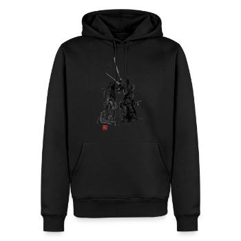 Kendo, eine Kampfkunst aus Japan - Männer Premium Bio Hoodie - Schwarz - Vorne - Nico (187cm)
