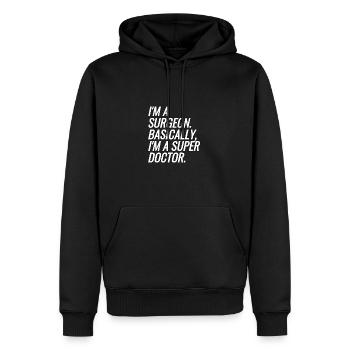 Im A Surgeon - Männer Premium Bio Hoodie - Schwarz - Vorne - Nico (187cm)