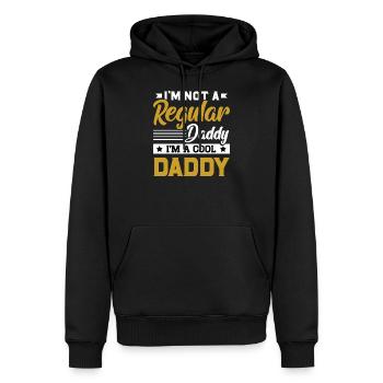 I'm not a regular daddy I'm a cool daddy - Sweat à capuche Premium bio Homme - noir - Devant - Nico (187cm)