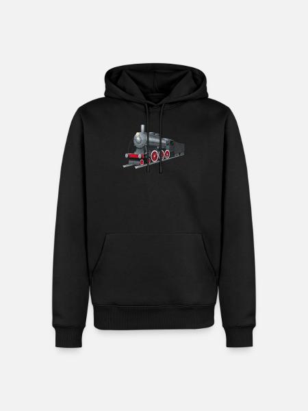 Train - Sweat à capuche Premium bio Homme - noir