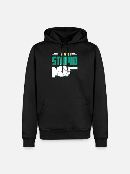 Funny quote - Men’s Premium Organic Hoodie - black