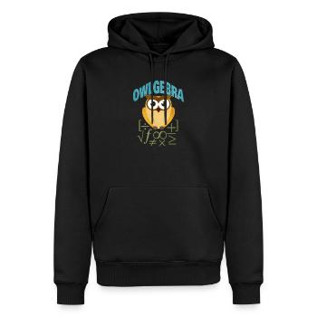 Mathematics - Men’s Premium Organic Hoodie - black - Front - Nico (187cm)