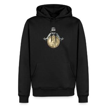 Astronomie - Männer Premium Bio Hoodie - Schwarz - Vorne - Nico (187cm)