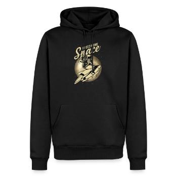 Astronomie astronomie cadeau de l’astronome shirt Astr - Sweat à capuche Premium bio Homme - noir - Devant - Nico (187cm)
