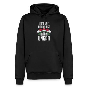 Ungarn Ungarn Geschenk Ungarn Geschenk Ungarn Lieb - Männer Premium Bio Hoodie - Schwarz - Vorne - Nico (187cm)