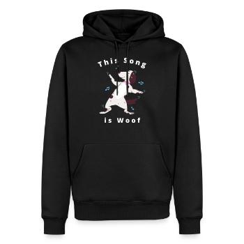 Süße lustige tanzen Hund Design - Männer Premium Bio Hoodie - Schwarz - Vorne - Nico (187cm)