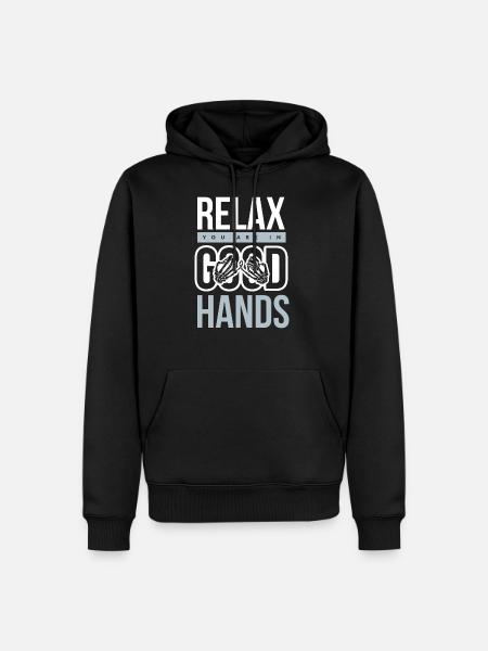 physiotherapy - Men’s Premium Organic Hoodie - black