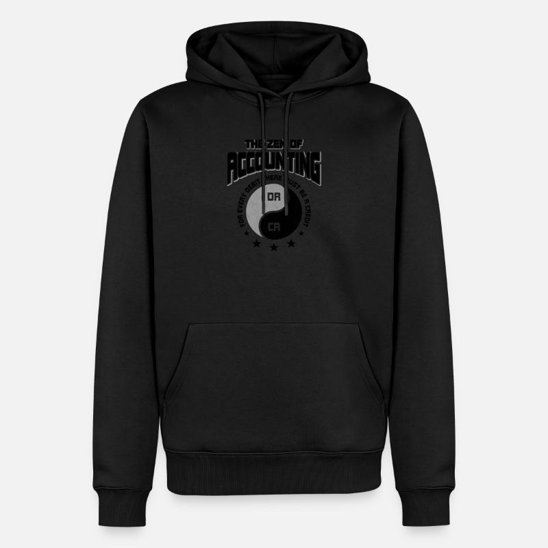 Comptable - Sweat à capuche Premium bio Homme - noir