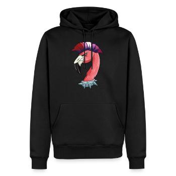 Lesben Lustige Flamingo Farben der Lesbischen - Männer Premium Bio Hoodie - Schwarz - Vorne - Nico (187cm)