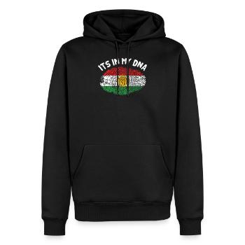 Kurdistan - Sweat à capuche Premium bio Homme - noir - Devant - Nico (187cm)
