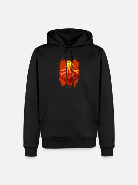 volcano volcanoes volcano lovers shirt funny volcano - Men’s Premium Organic Hoodie - black
