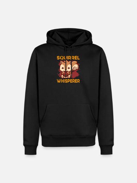 squirrel - Men’s Premium Organic Hoodie - black