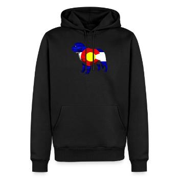 Colorado Colorado Hemd Colorado Liebhabergeschenk - Männer Premium Bio Hoodie - Schwarz - Vorne - Nico (187cm)