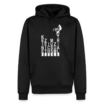Keine Zeit ich Muss Zum Trial Bike Fahrrad BMX - Männer Premium Bio Hoodie - Schwarz - Vorne - Nico (187cm)
