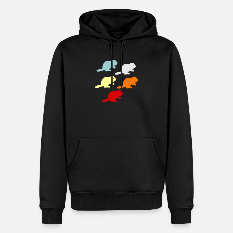 Biber - Sweat à capuche Premium bio Homme - noir