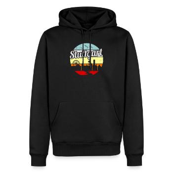 Stuttgart - Sweat à capuche Premium bio Homme - noir - Devant - Nico (187cm)