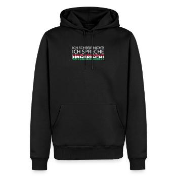 Ich Schreie Nicht! Ich Spreche Ungarisch! - Männer Premium Bio Hoodie - Schwarz - Vorne - Nico (187cm)
