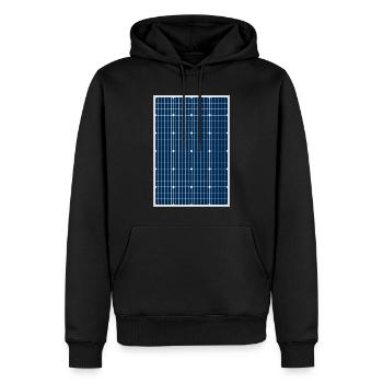 Solar cell, photovoltaic, solar energy, solar panel - Men’s Premium Organic Hoodie - black - Front - Nico (187cm)