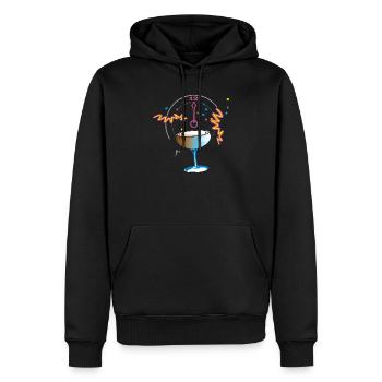 New Year's Toast Confetti - Men’s Premium Organic Hoodie - black - Front - Nico (187cm)