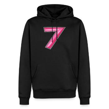 7 - Men’s Premium Organic Hoodie - black - Front - Nico (187cm)