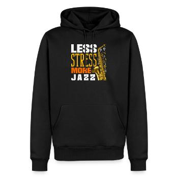 Saxofon - Männer Premium Bio Hoodie - Schwarz - Vorne - Nico (187cm)
