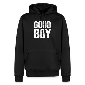 Guter Junge - Männer Premium Bio Hoodie - Schwarz - Vorne - Nico (187cm)