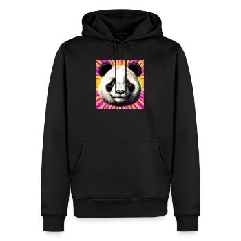 panda - Sweat à capuche Premium bio Homme - noir - Devant - Nico (187cm)