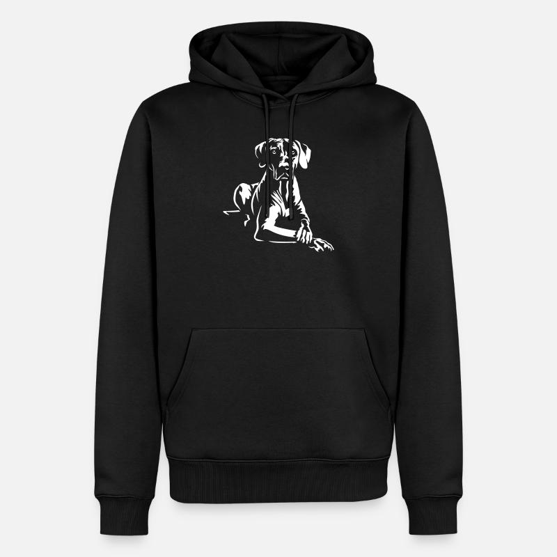 Rhodesian Ridgeback "Black Edition" - Männer Premium Bio Hoodie - Schwarz