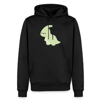 Parasaurolophus Perry - Männer Premium Bio Hoodie - Schwarz - Vorne - Nico (187cm)