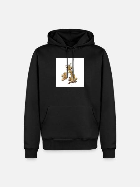 Crumpets – britisches Comfort Food. - Männer Premium Bio Hoodie - Schwarz