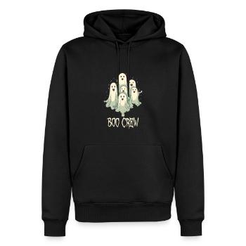 Boo Crew Ghosts Shirt: Gruseliges Halloween-T-Shirt - Männer Premium Bio Hoodie - Schwarz - Vorne - Nico (187cm)