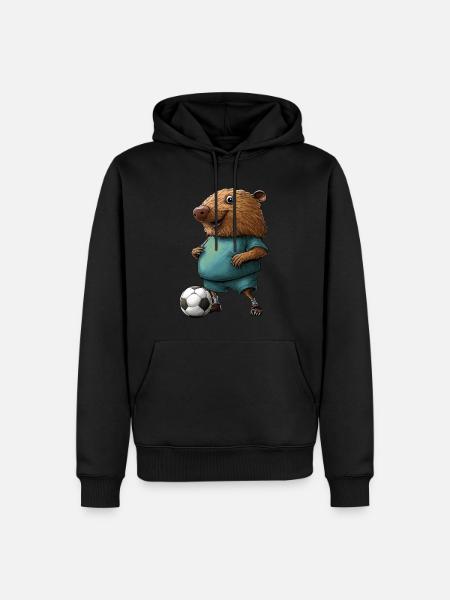 Fussball Maulwürfe - Männer Premium Bio Hoodie - Schwarz