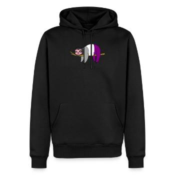Paresseux Ace Pride - Sweat à capuche Premium bio Homme - noir - Devant - Nico (187cm)